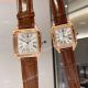 Copy Cartier Santos Dumont Couple Quartz watches Rose Gold (6)_th.jpg